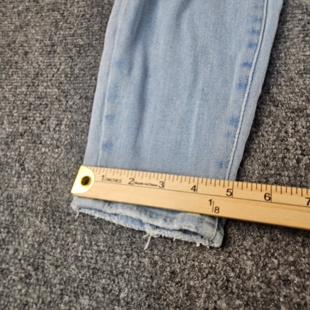 Good American Good Legs Crop Distressed Skinny Jeans Light Wash Blue 8/29 - Picture 2 of 9